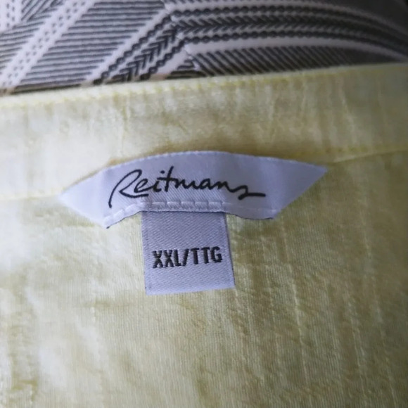 Reitmans Sleeveless  Blouse, Yellow, XXL - Picture 6 of 7